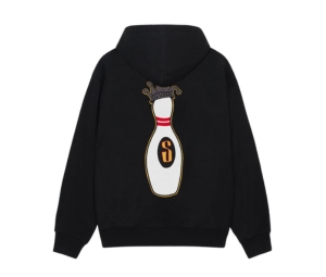Buy Stussy Kingpin Zip Hoodie Black at Sasom – Authentic and Ready to Ship