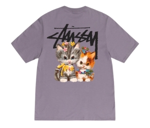 Stussy Kittens Tee Mauve