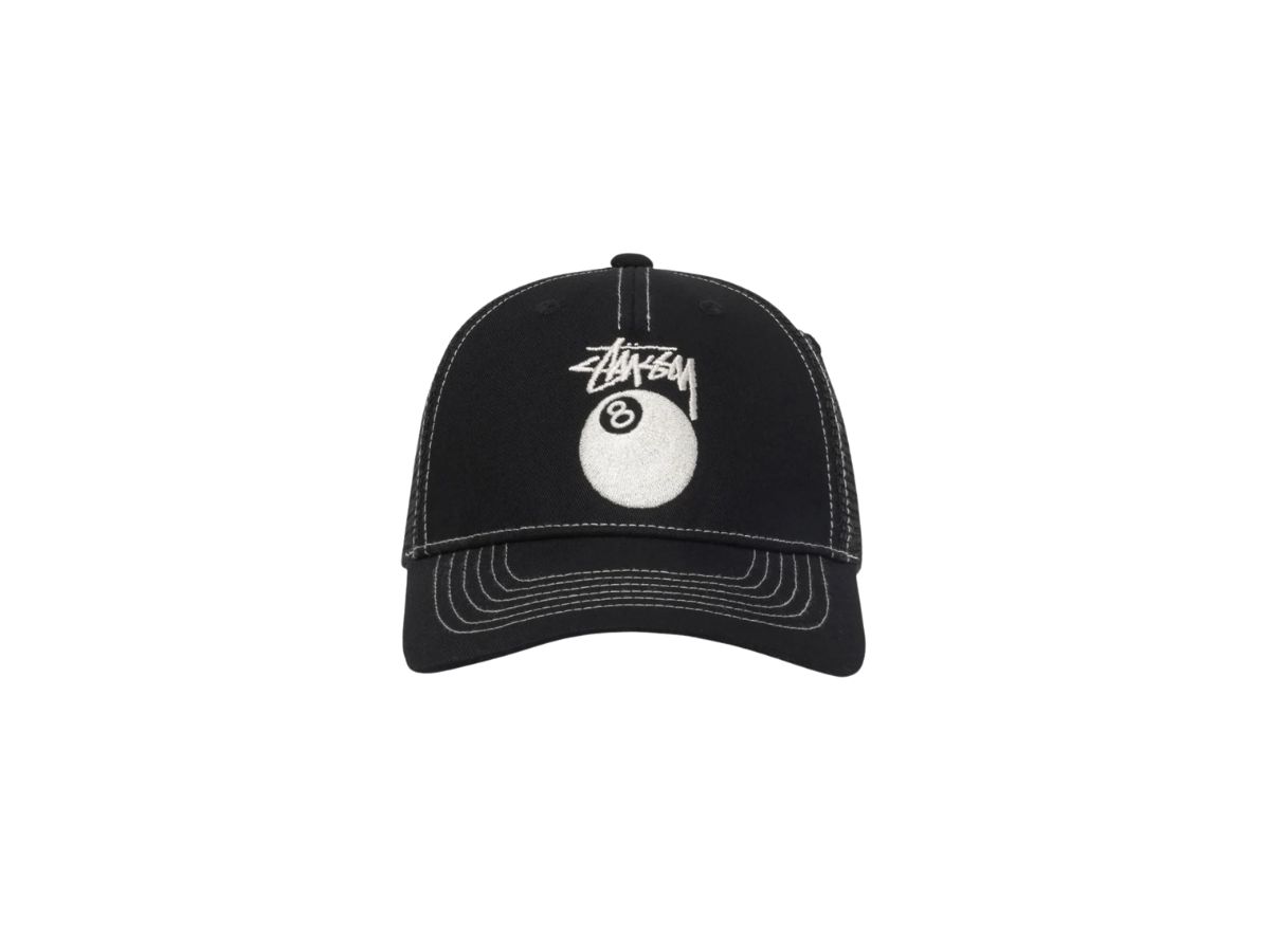 Buy Stussy Low Pro Trucker 8 Ball Snapback Black | SASOM