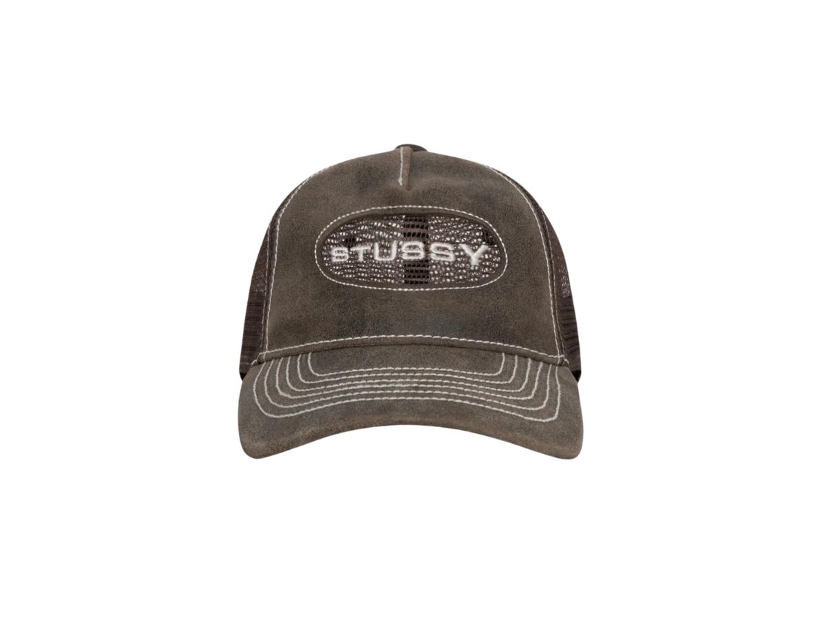 STUSSY【送料込】Low Pro Trucker Cut-Out Leather Snapback ◇送料込◇STUSSY LOW PRO TRUCKER CUT-OUT LEATHER SNAPBACK