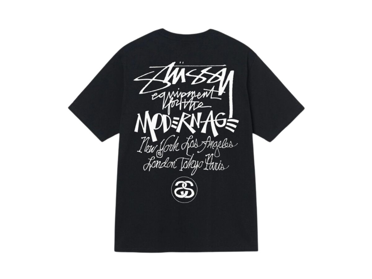 Stussy Modern Age Tee Black Shop Authentic at SASOM