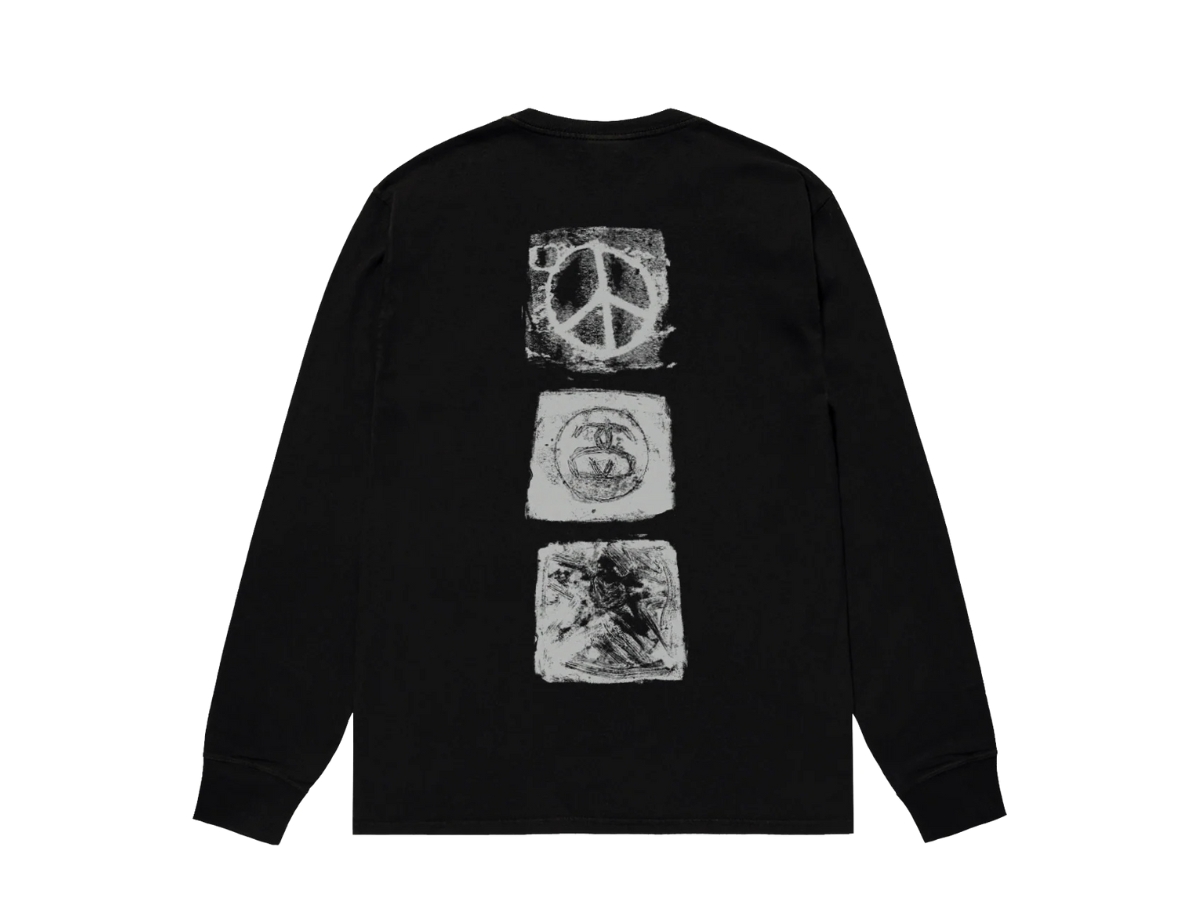 【STUSSYFA24'】Stussy Mono LS Tee Stussy Mono LS Tee Black Shop Authentic at SASOM