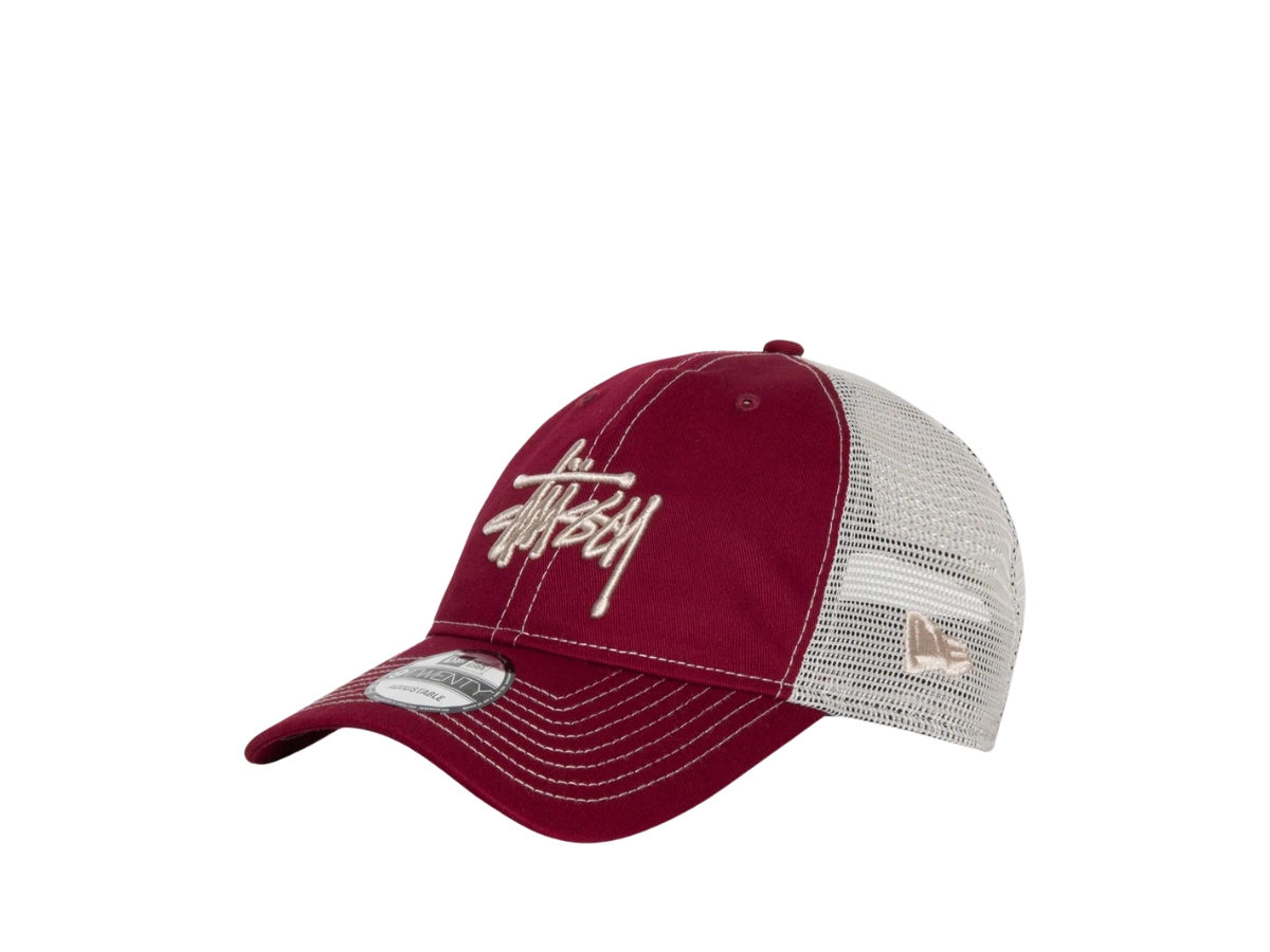 Stussy New Era 9Twenty Basic Trucker Cardinal | ของแท้