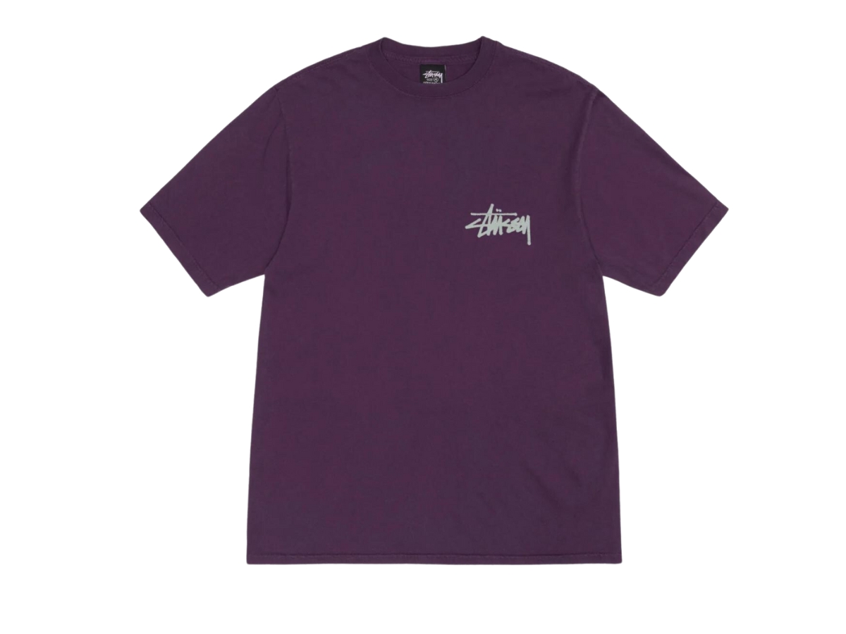 SASOM | apparel Stussy Old Phone Tee Pigment Dyed Purple Check the