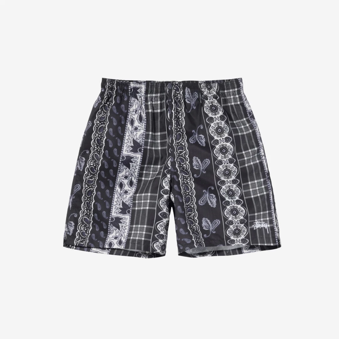 https://d2cva83hdk3bwc.cloudfront.net/stussy-paisley-plaid-water-shorts-black-2.jpg