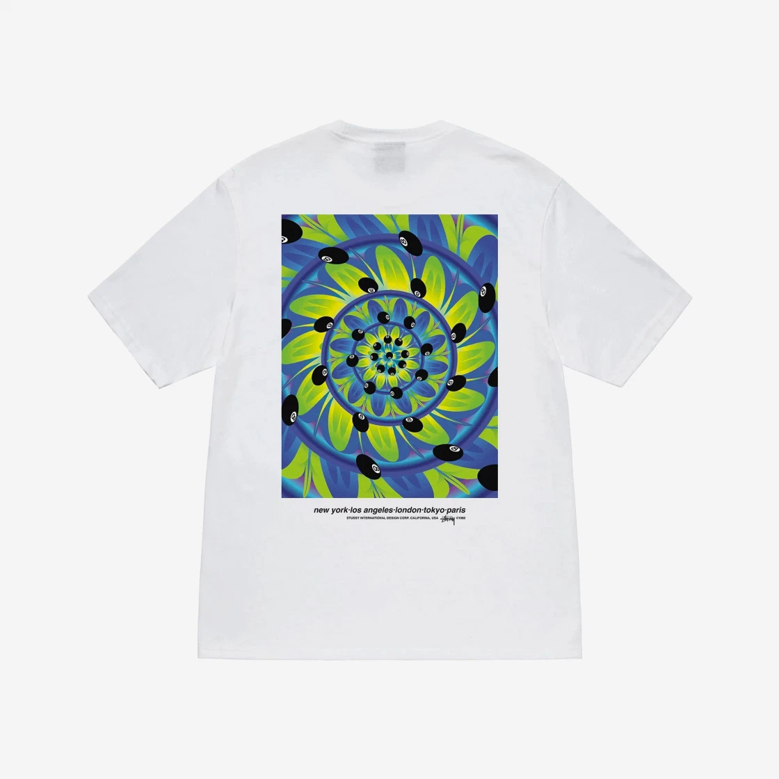 ช้อป Stussy Rabbit Hole T-Shirt Whiteของแท้ที่ SASOM