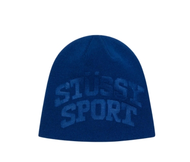 Stussy SKULLCAP BRUSHED OUT STOCK BLUE Stussy SKULLCAP BRUSHED OUT