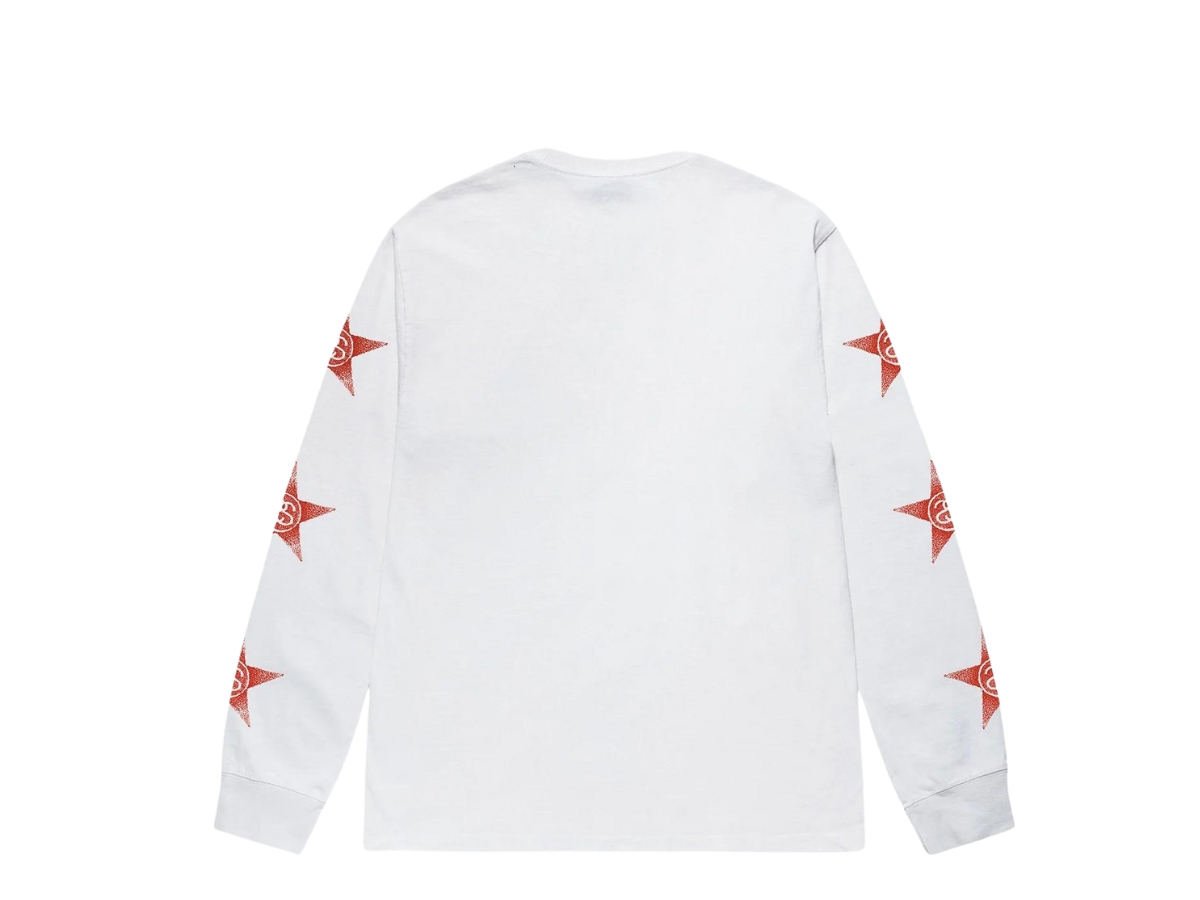 Stussy Stars LS Tee White Shop Authentic at SASOM