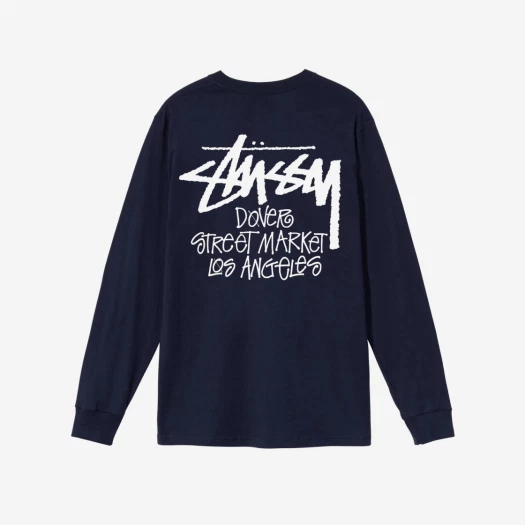 SASOM | apparel Stussy Stock DSM Los Angeles LS T-Shirt Navy 2021 Check the  latest price now!