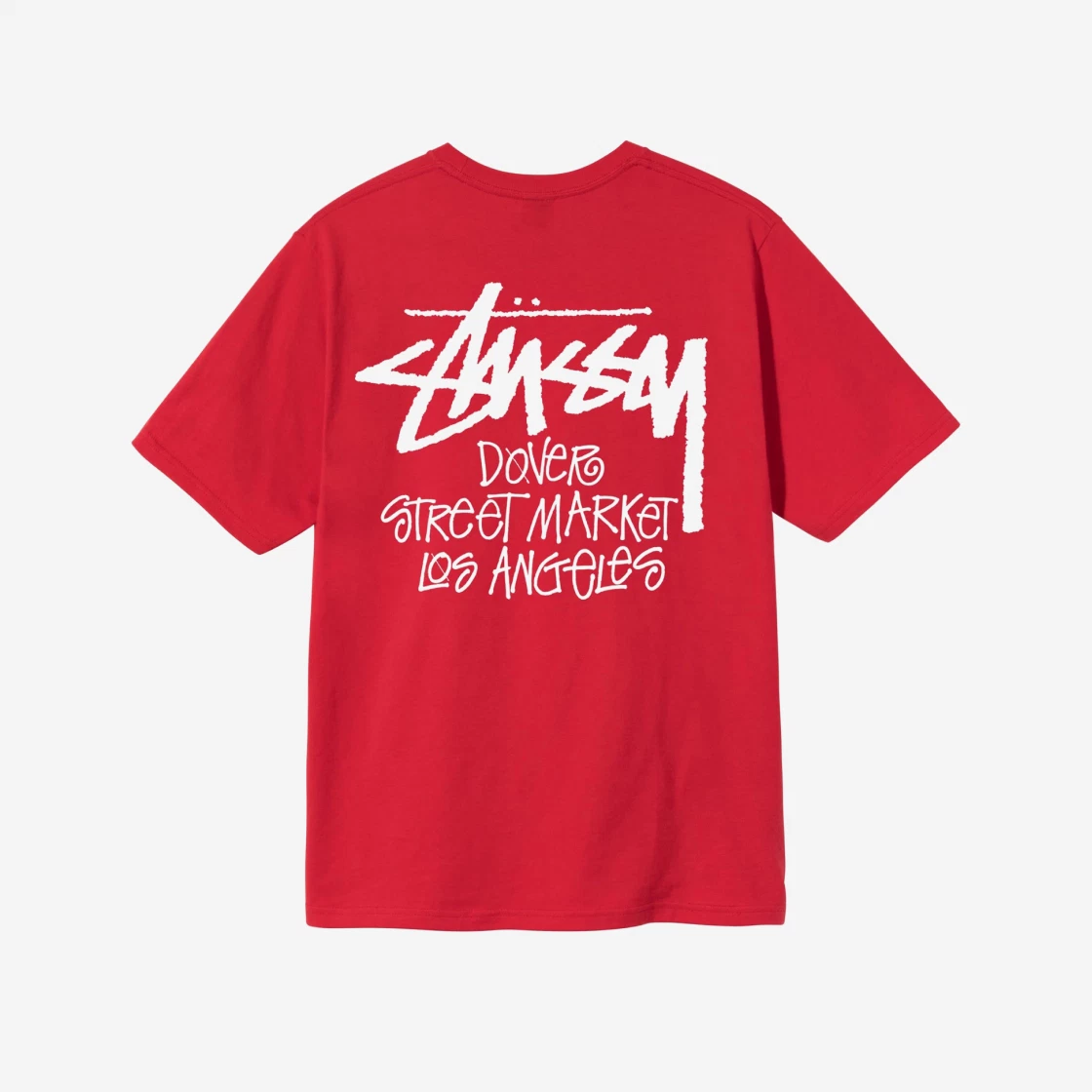 ช้อป Stussy Stock DSM Los Angeles T-Shirt Redของแท้ที่ SASOM