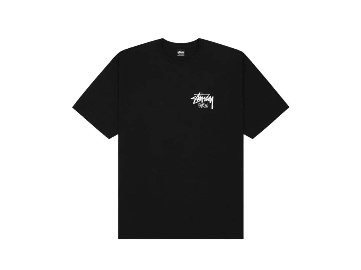 ★韓国の人気★【STUSSY】★Stussy SUITS T-SHIRT★NAVY★ Buy Stussy Stock Paris T-Shirt Black 2024 | SASOM