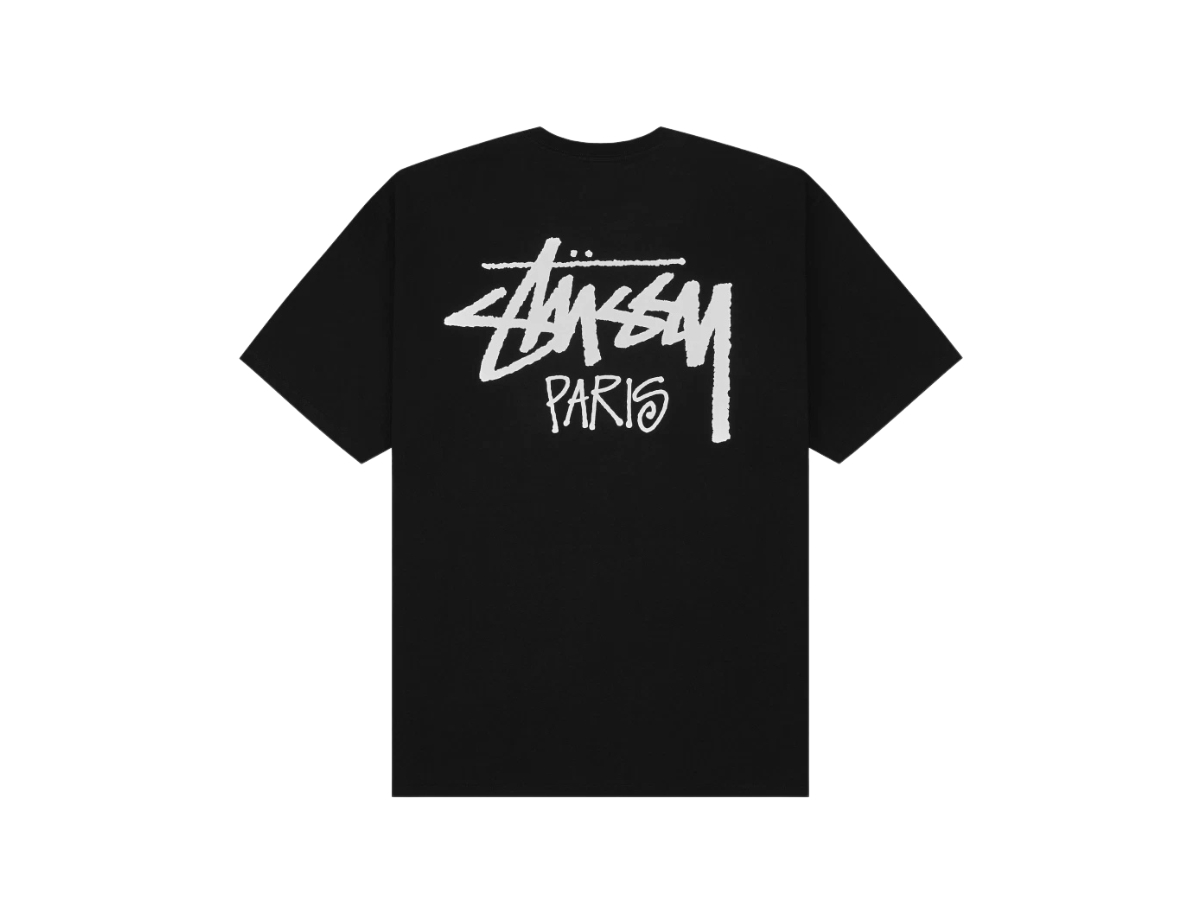 Buy Stussy Stock Paris T Shirt Black 2024 SASOM Buy Stussy Stock Paris T Shirt Black 2024 SASOM