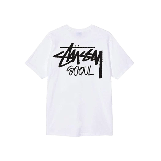 SASOM | apparel Stussy Stock Seoul T-Shirt White 2023 Check the