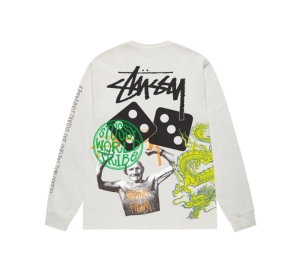 Stussy Strike Ls Tee Pigment Dyed Natural