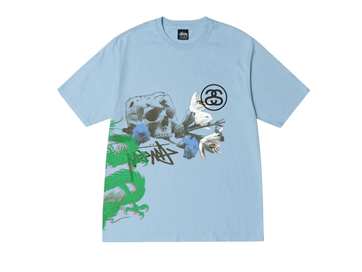 ★関税込★STUSSY★TEST STRIKE PIGMENT DYED TEE★SKY BLUE Buy Stussy Strike Pigment Dyed Tee Sky Blue | SASOM