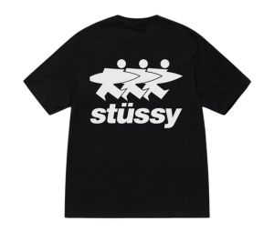 Buy Stussy Surfwalk Tee Black at Sasom – Authentic and Ready to Ship