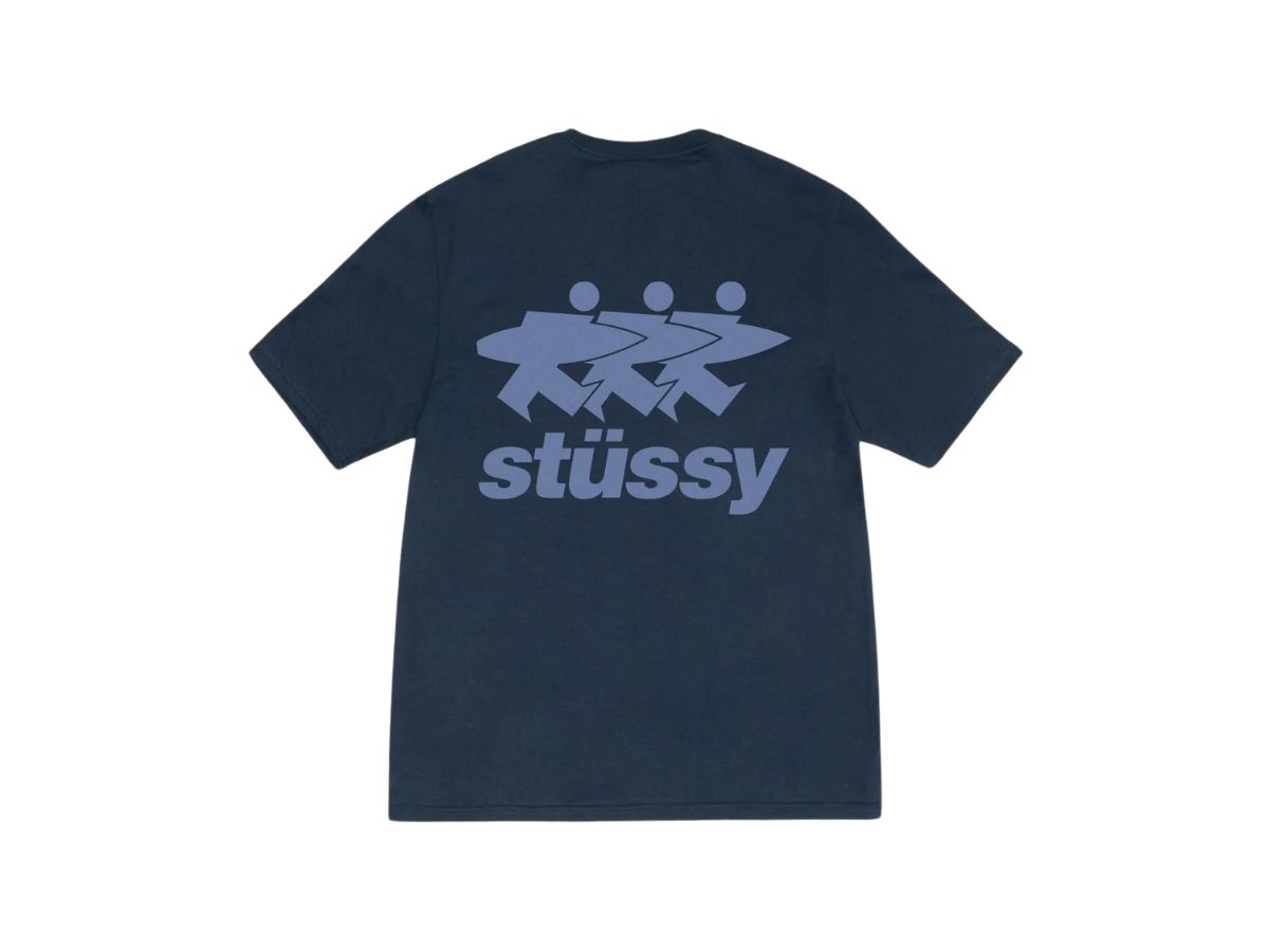 Stussy Surfwalk Tee Navy Shop Authentic at SASOM