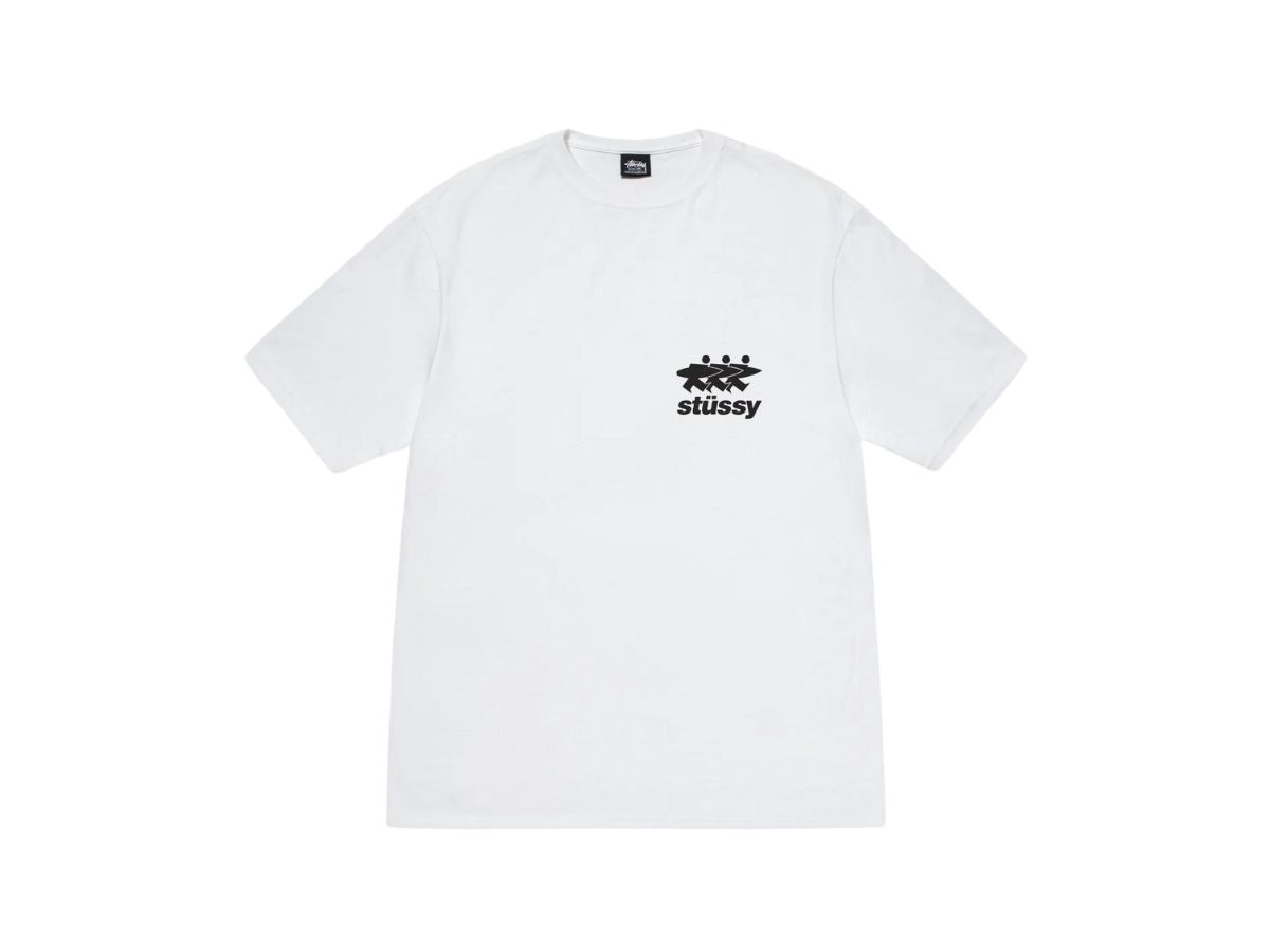 ★Stussy Surfwalk T-Shirt White★ Stussy Surfwalk Tee White Shop Authentic at SASOM