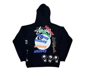 Stussy Test Strike Fleece Hoodie Pigment Black