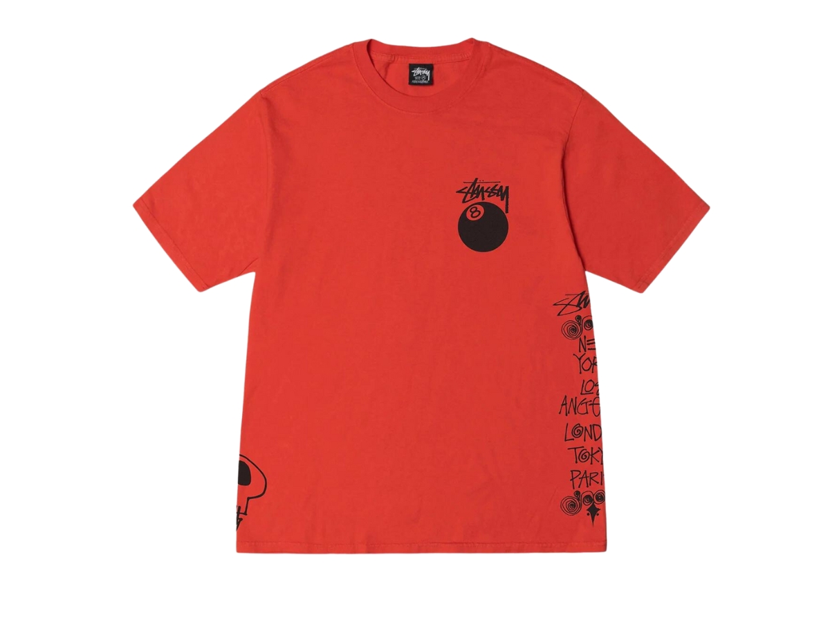 Stussy Test Strike Pigment Dyed Tee Tomato | ของแท้