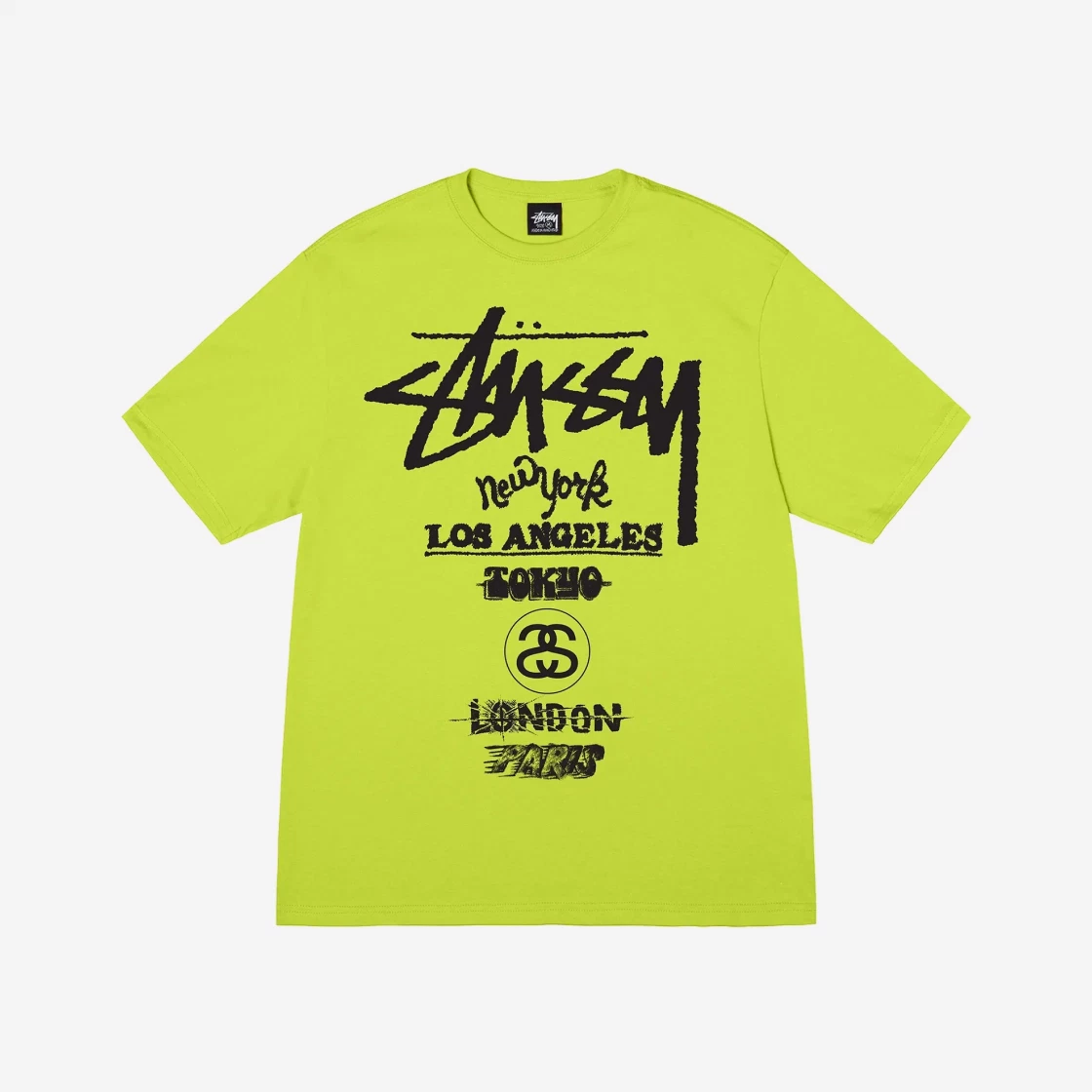 Stussy Tour T-Shirt Keylime Shop Authentic at SASOM