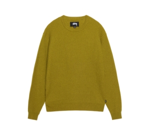 バ*助様 【STUSSY】WAFFLE KNIT CASHMERE CREW バ*助様 【STUSSY】WAFFLE KNIT CASHMERE CREW FADED COTTON