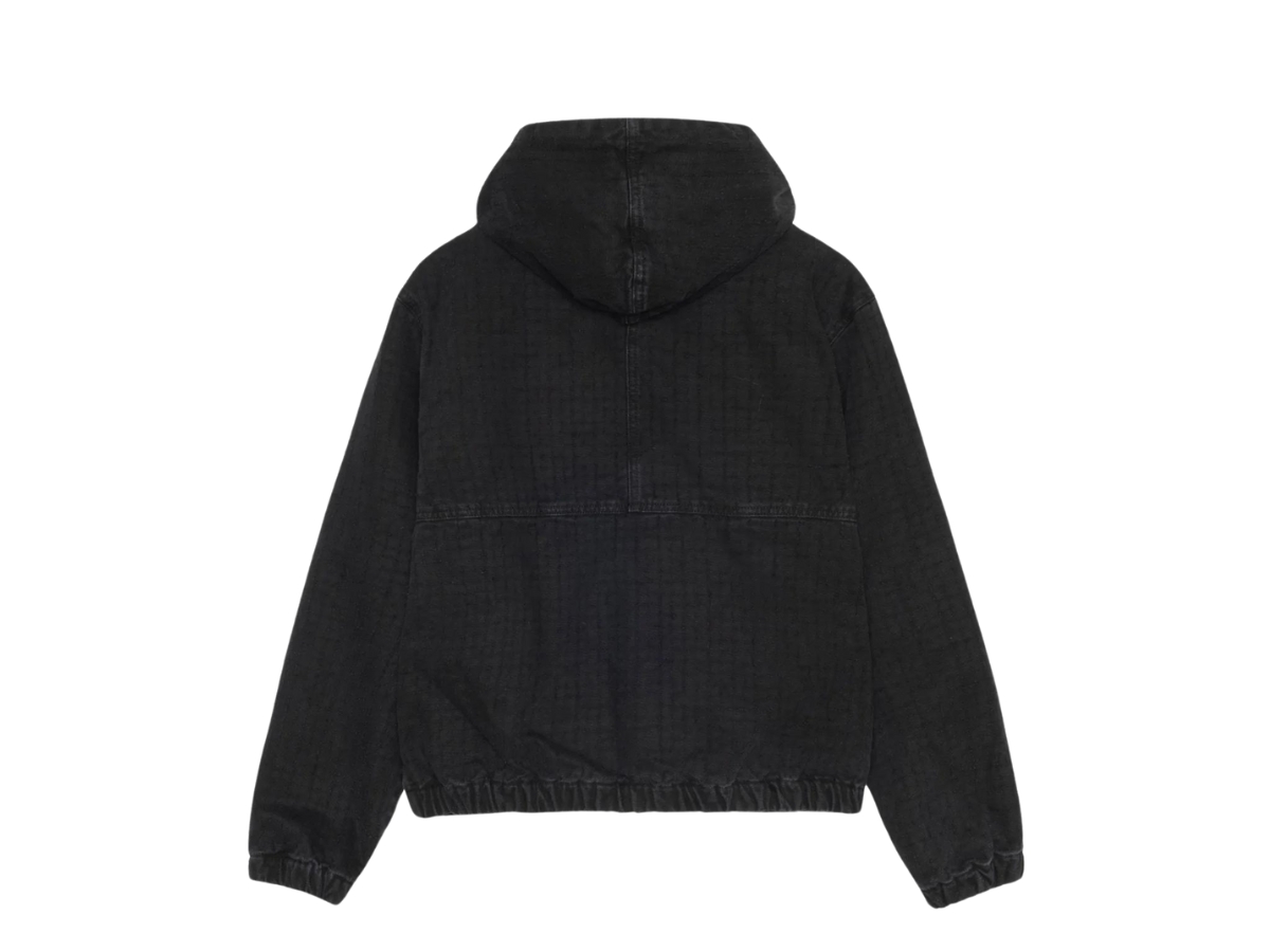 Buy Stussy Work Jacket Canvas Needle Punch Black | SASOM