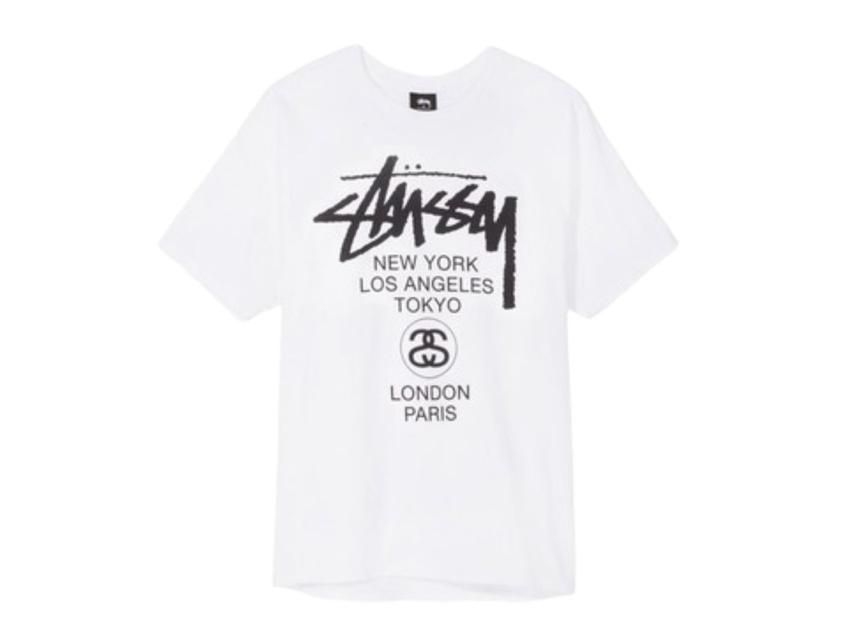 SASOM | apparel STUSSY World Tour Tee White Check the latest price now!