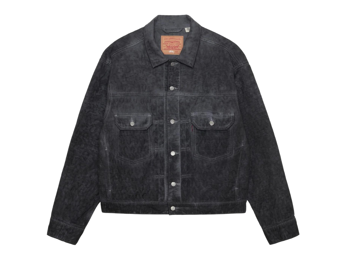 SASOM | apparel Stussy x Levi's Dyed Jacquard Trucker Jacket Black