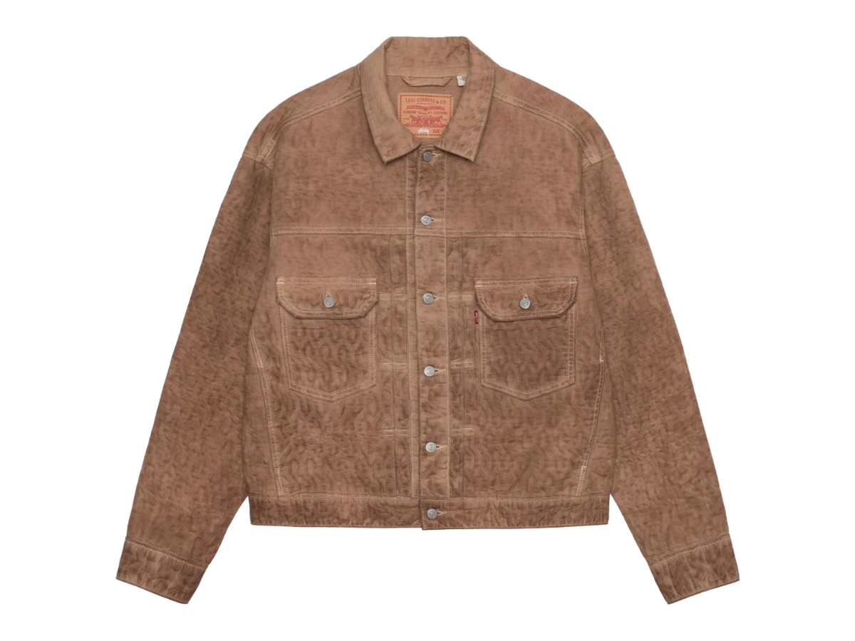 SASOM | apparel Stussy x Levi's Dyed Jacquard Trucker Jacket Brown