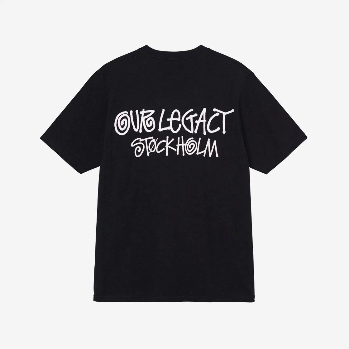 関税込★STUSSY x Our Legacy x Denim Tears Stockholm T-Shirt Stussy x Our Legacy x Denim Tears Stockholm T-Shirt Black