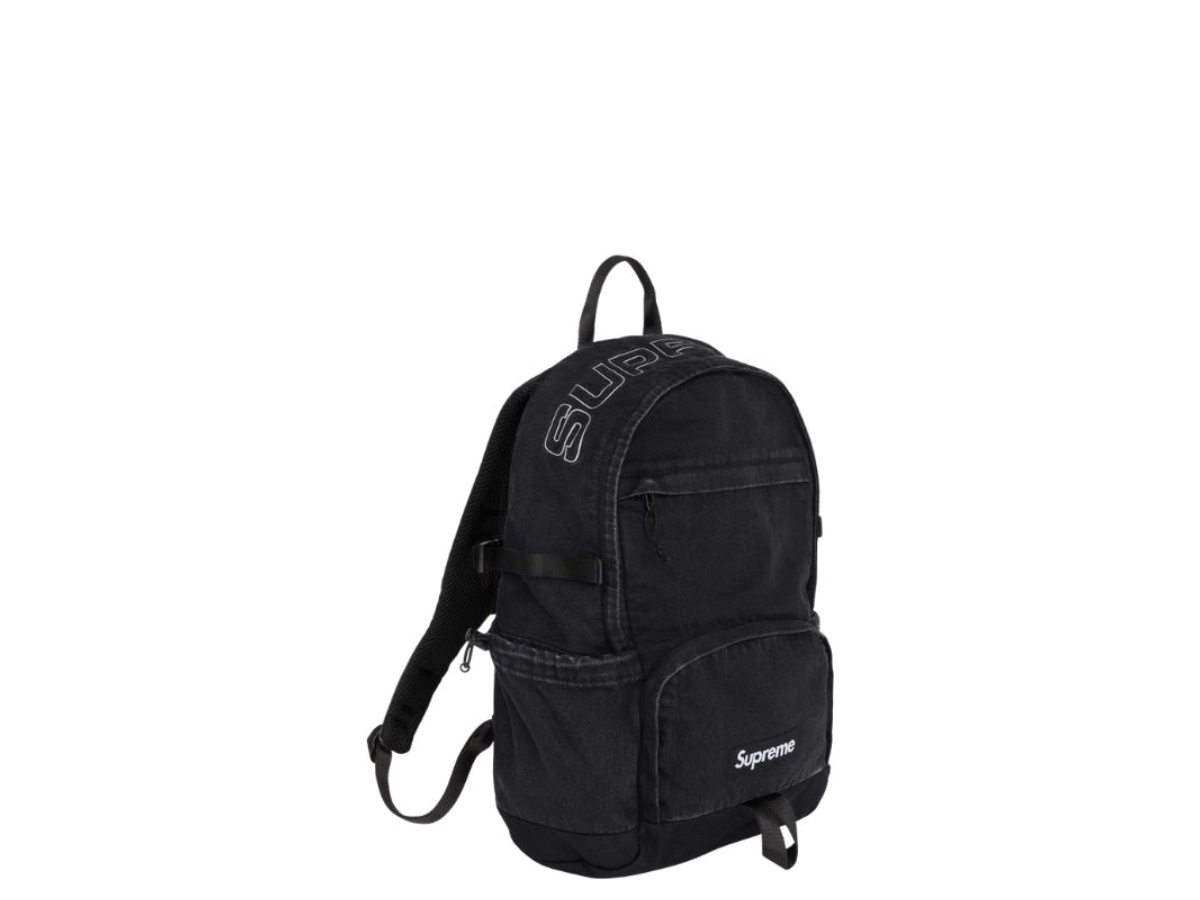 ช้อป Supreme Denim Backpack Black Supreme Denim Backpack Black 