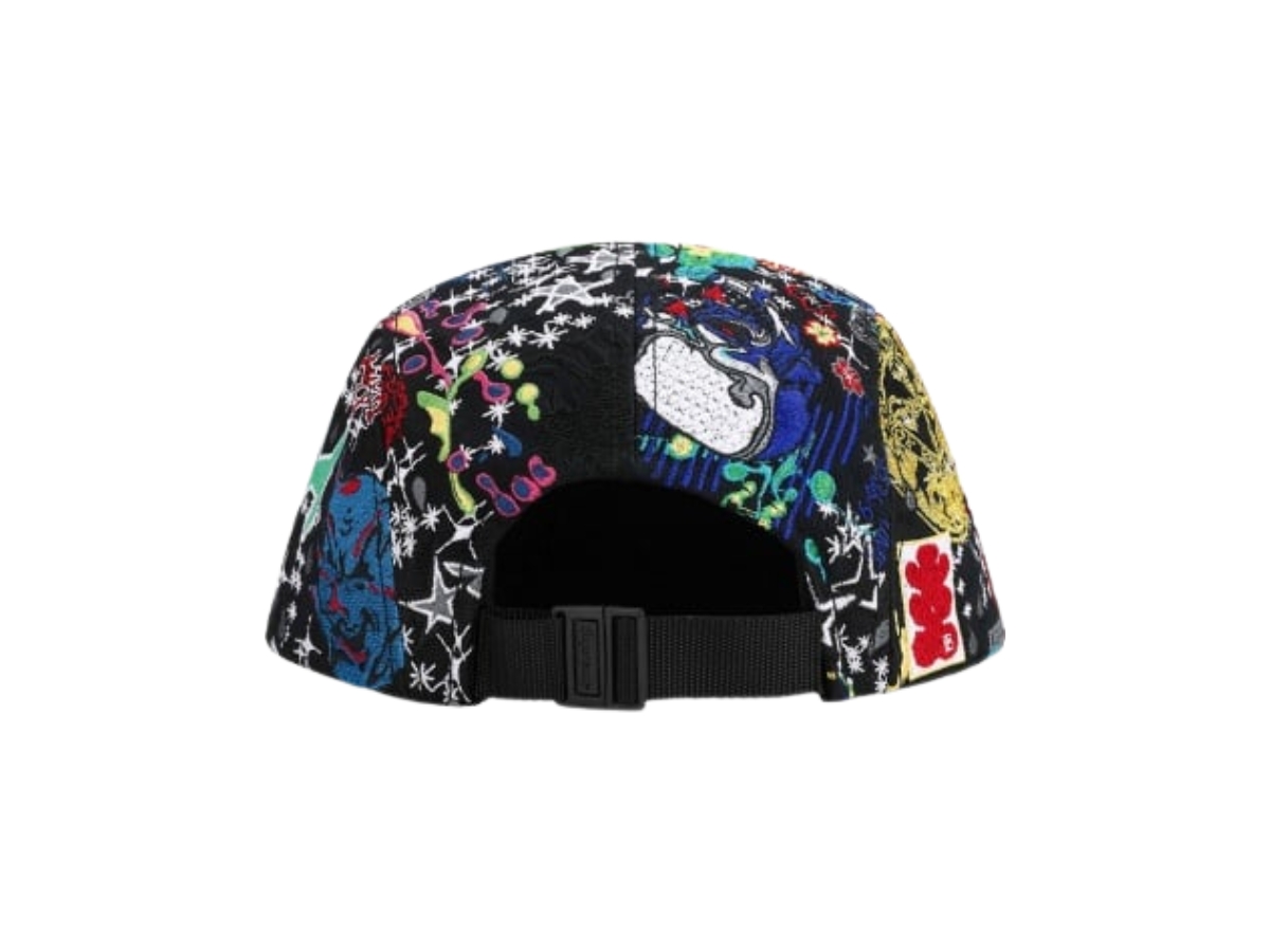 Supreme AOI Embroidered Camp Cap Black (SS25) | ของแท้