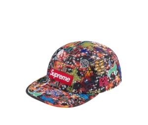 Supreme AOI Embroidered Camp Cap Black (SS25) | ของแท้