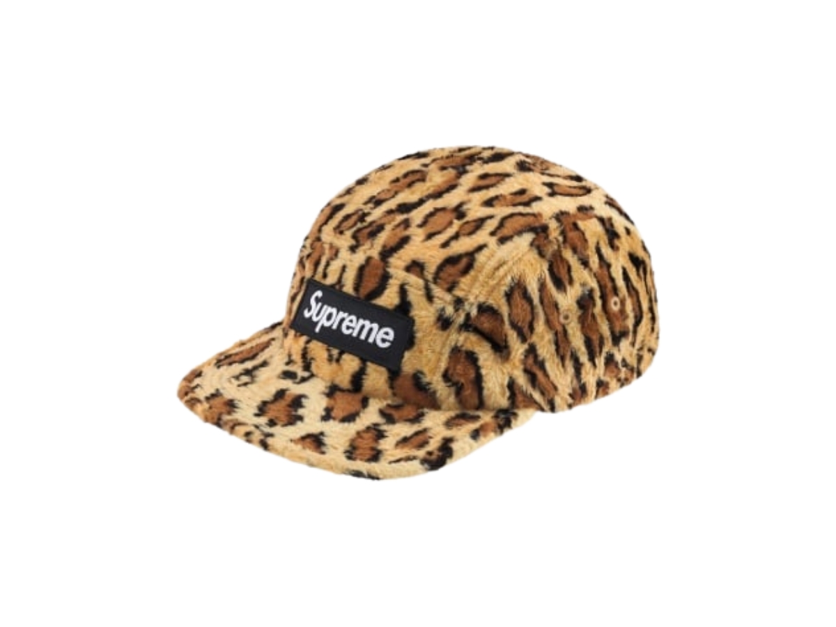 帽子 Supreme GOODENOUGH Camp Cap Leopard Supreme Goodenough Crushed Rayon Pile Camp Cap Leopard (SS25)