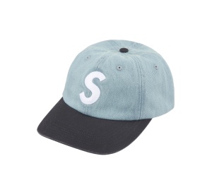 Supreme Pigment Coated 2-Tone S Logo 6-Panel Denim (FW25)
