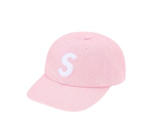 Buy Supreme Pigment Coated Canvas S Logo 6-Panel Light Pink (FW25) at Sasom – Authentic and Ready to Ship