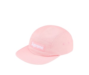Buy Supreme Washed Chino Twill Camp Cap Pink (FW25) | SASOM