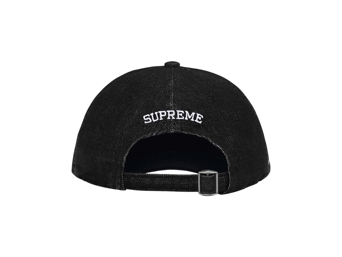 Supreme x Cordura Denim S Logo 6-Panel Black (SS25) | ของแท้
