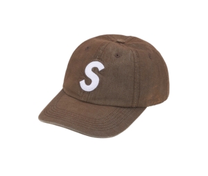 Supreme x Cordura Denim S Logo 6-Panel Brown (SS25) | ของแท้
