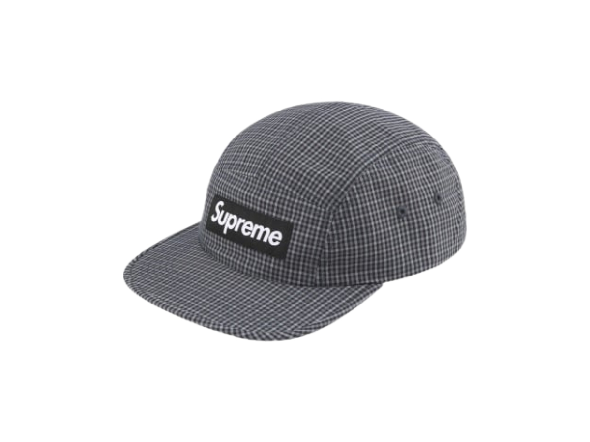 Buy Supreme x Cordura Plaid Camp Cap Black (SS25) | SASOM
