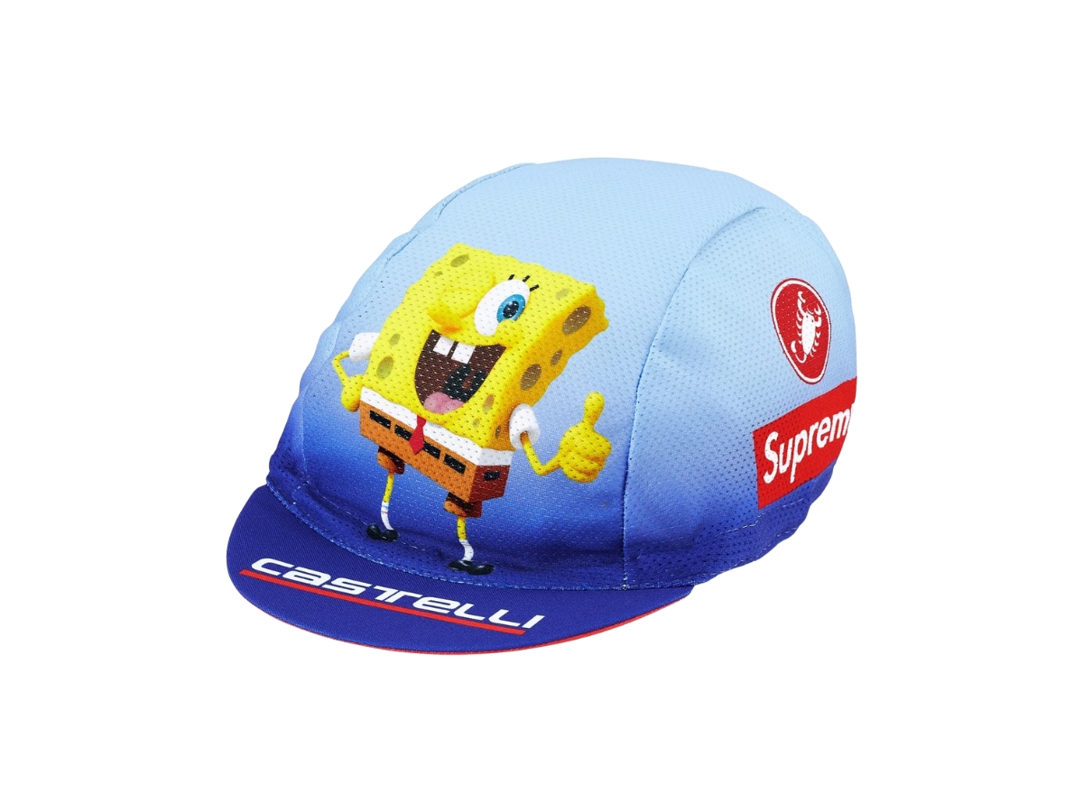 Supreme x SpongeBob SquarePants Castelli Cycling Cap Blue (SS25)