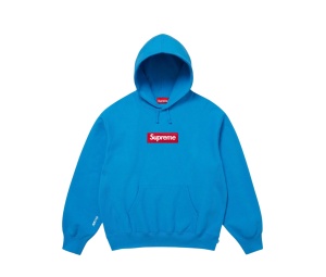 Buy Supreme Box Logo Hooded Sweatshirt Cyan (FW25) at Sasom – Authentic and Ready to Ship