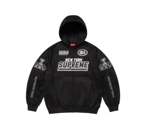 Buy Supreme Football Zip Up Hooded Sweatshirt Black (FW25) at Sasom – Authentic and Ready to Ship