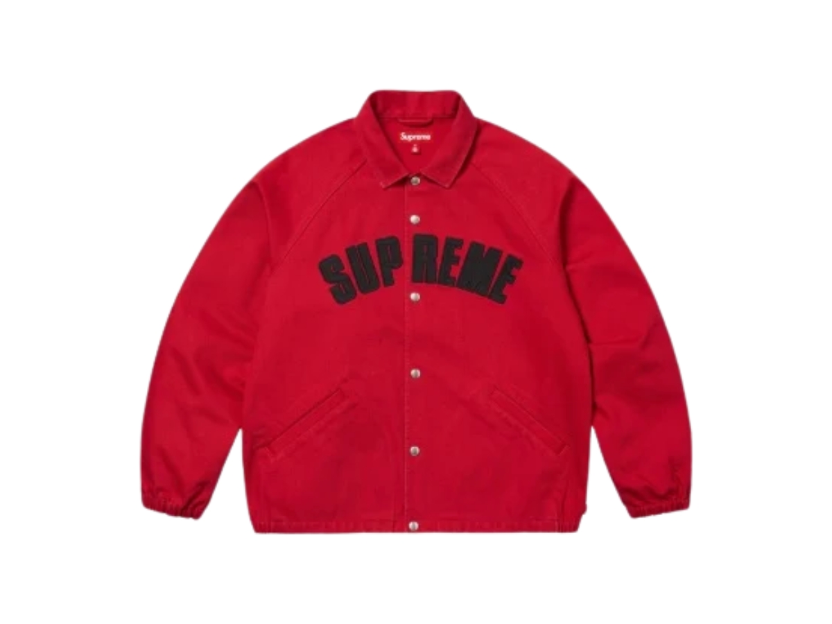 Buy Supreme Arc Denim Coaches Jacket Red (SS25) | SASOM