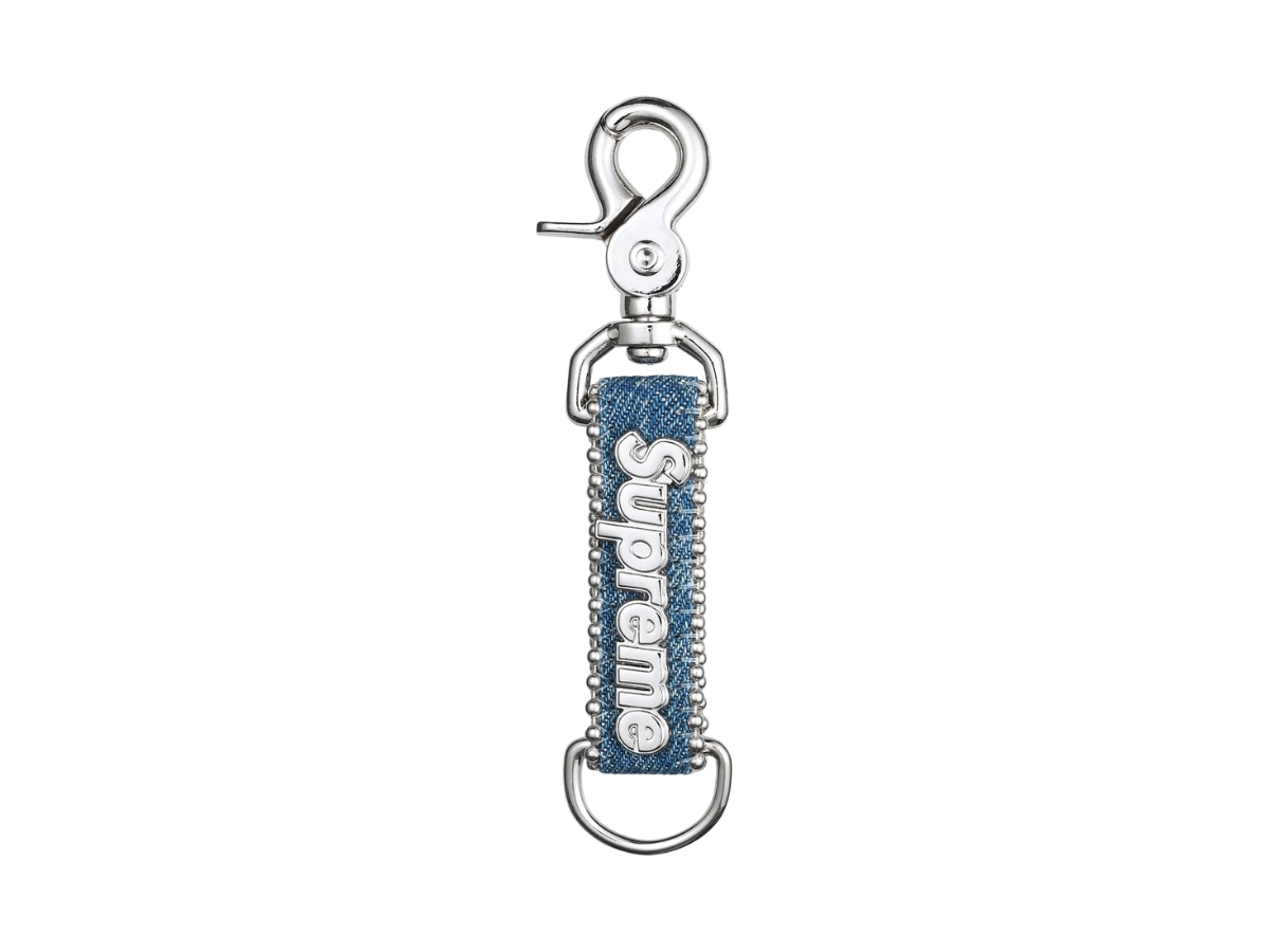 Supreme B.B. Simon Denim Keychain Washed Indigo (SS25)