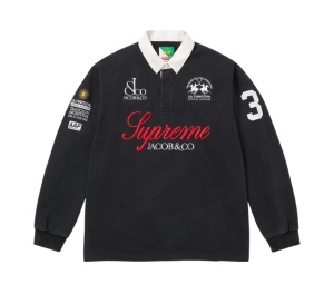 ช้อป Supreme Stripe Rugby Black (SS22)ของแท้ที่ SASOM