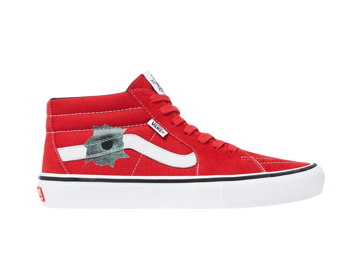 Buy Supreme x Vans Nate Lowman Skate Grosso Mid Red (SS25) at Sasom – Authentic and Ready to Ship
