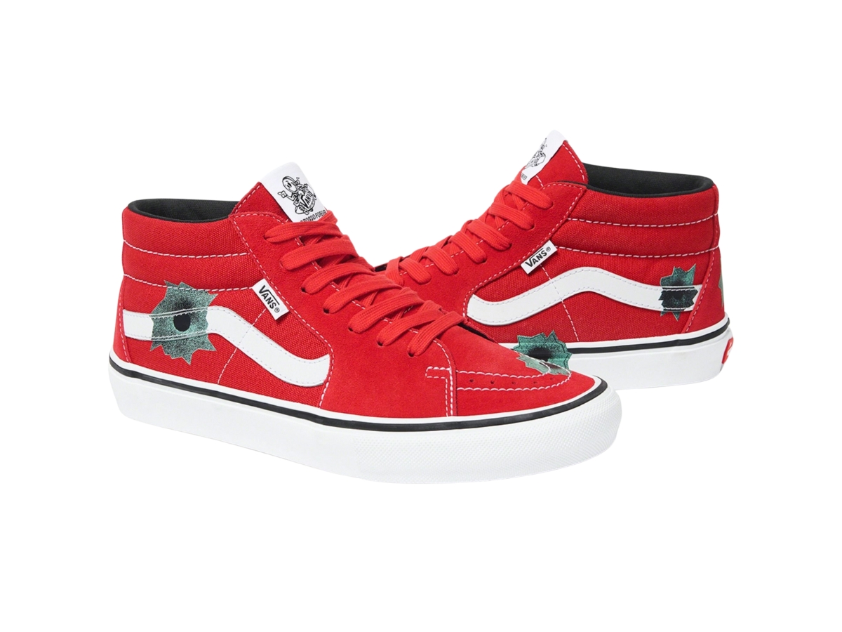 Supreme×Nate Lowman×Vans Skate 28cm 黒 Nate Lowman × Supreme × Vans Skate Grosso Mid Black