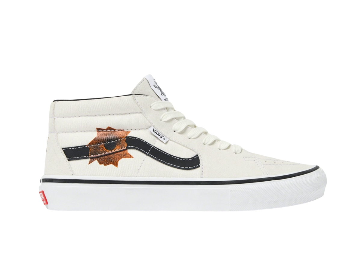 Buy Supreme x Vans Nate Lowman Skate Grosso Mid White (SS25) at Sasom – Authentic and Ready to Ship